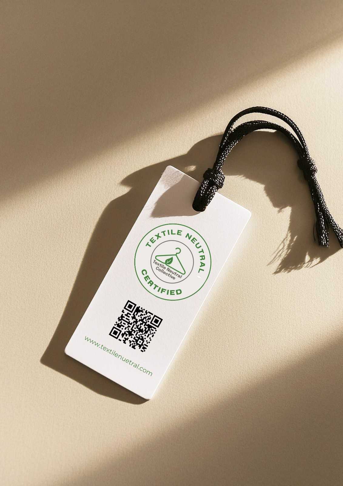 Textile Neutral product labels and hang tags for fashion and apparel products