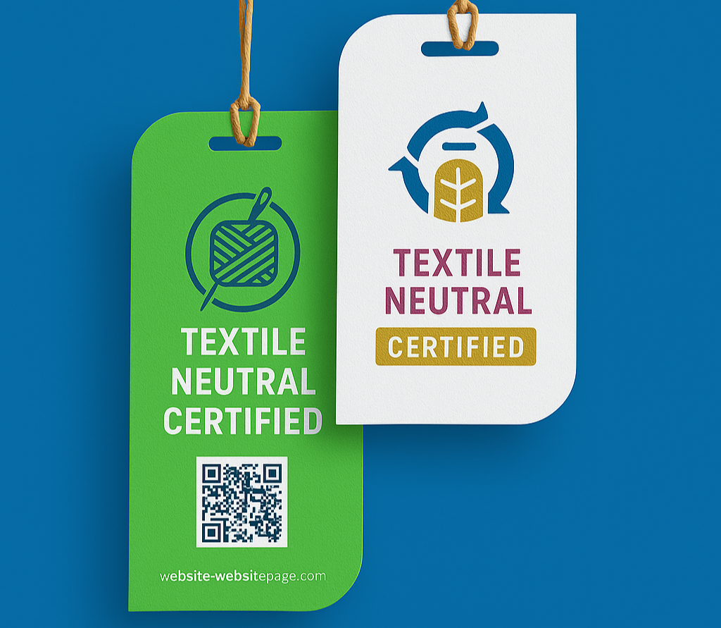 Textile Neutral product labels and hang tags for fashion and apparel products